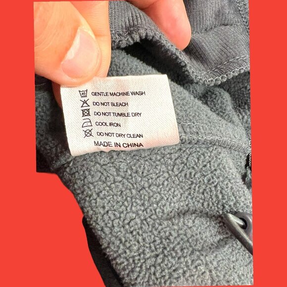 DEWBU Men's Polar Fleece Hoodie Jacket With Patches & Full Zip - Picture 10 of 10